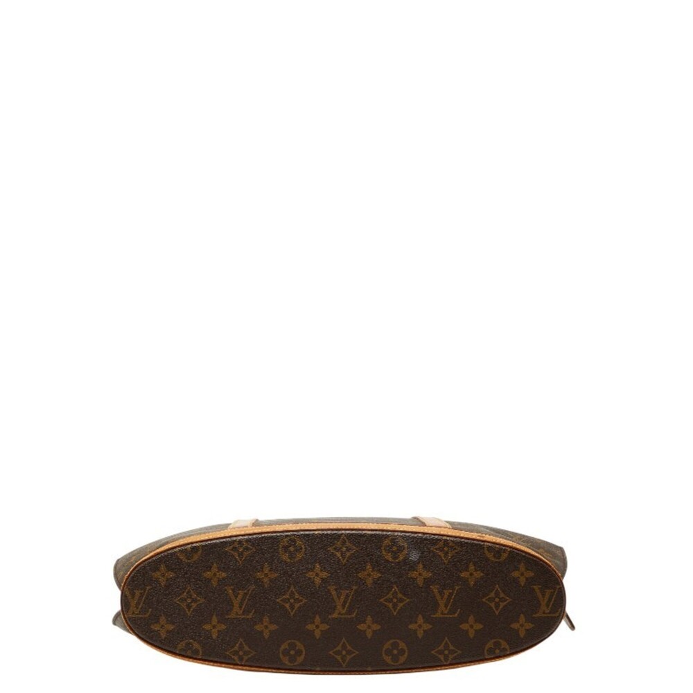 LOUIS VUITTON Authentic Brown Monogram Leather Tote Bag - Picture 3 of 12